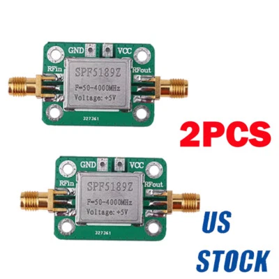2x LNA 50-4000 MHz RF Low Noise FM Amplifier Signal Receiver SPF5189 NF 0.6dB US - Image 1 of 4