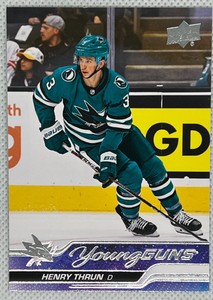 2023-24 Upper Deck #235 Henry Thrun YG RC Young Guns Rookie