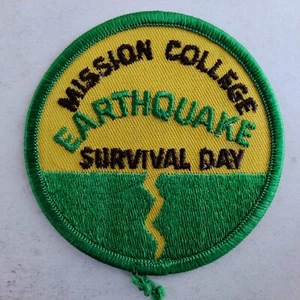 Mission College Earthquake Survival Day Patch 3-in Diameter - Picture 1 of 4