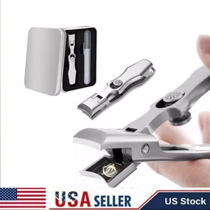 Ultra Sharp Nail Clippers Steel Wide Jaw Opening Anti Splash Portable US` - Picture 1 of 7