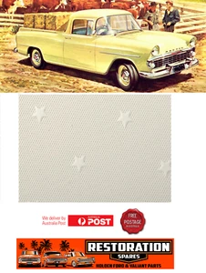 HOLDEN FB EK UTE WHITE "STARS" ROOF HEAD HOOD LINING(2A) - Picture 1 of 5