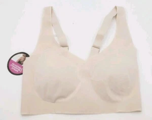 Bali Comfort Revolution Easylite Bra X-Small Wireless DF3496 Beige New - Picture 1 of 5