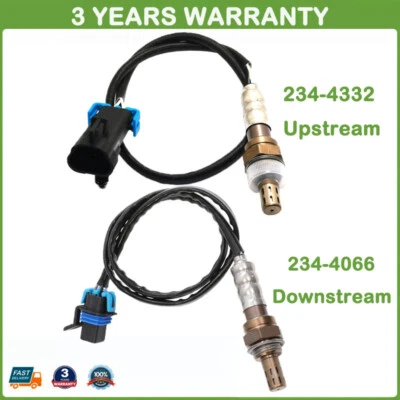 2pcs Up+Down Oxygen Sensor 234-4066 234-4332 For 2006-2007 Chevrolet HHR 2.4L L4 - Image 1 of 4