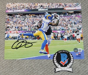 ODELL BECKHAM JR signed LA RAMS SuperBowl TD 8x10 Photo + Beckett COA # W311548 - Picture 1 of 1