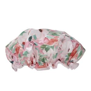 Danielle Creations Simply Pink Floral Shower Cap Bath Hat - One Size Fits Most