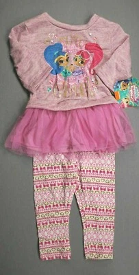 Lindo conjunto de 2 piezas de tutú púrpura brillante Nickelodeon 2T ropa para niña Foto 1 de 4