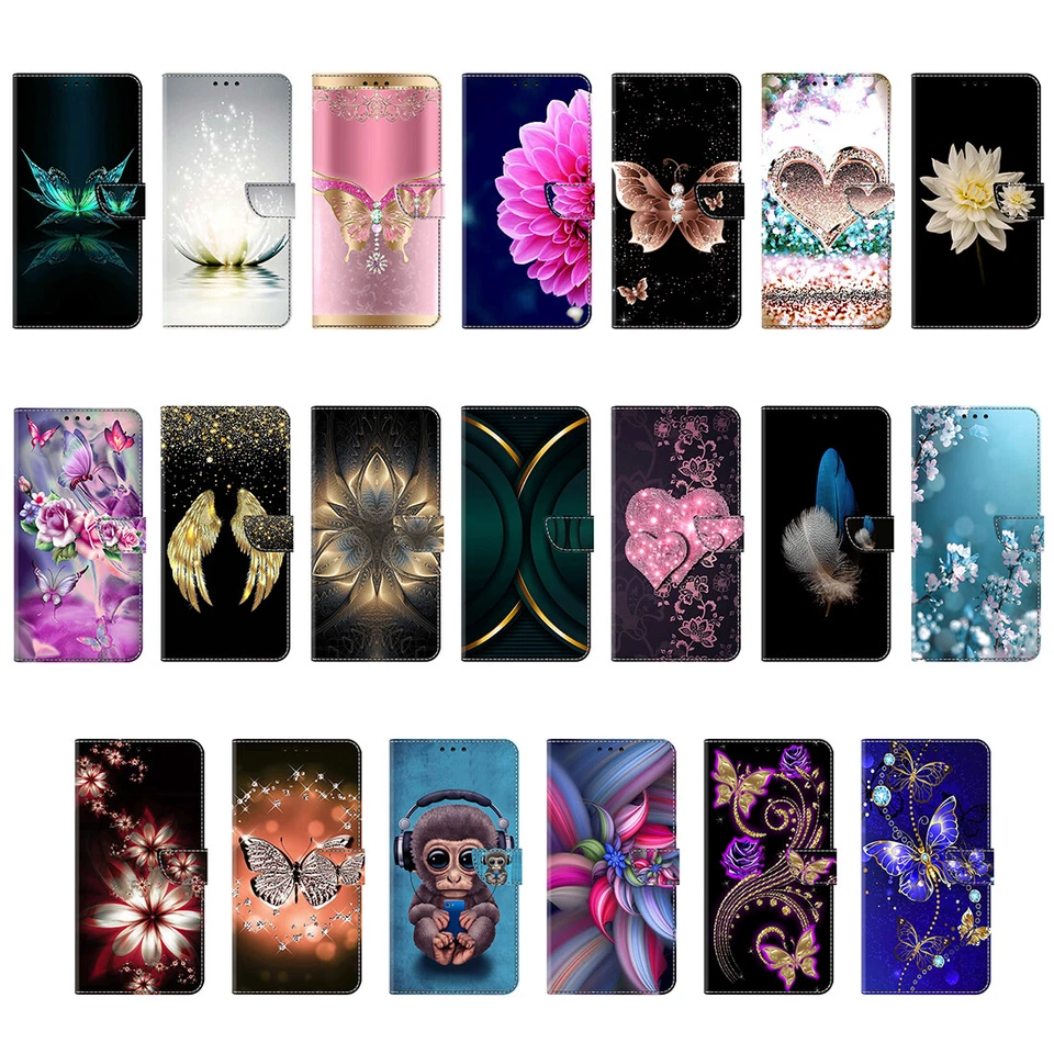 Case For Samsung Galaxy A04S A14 A34 A54 Patterned Flip Wallet Stand Phone Cover - Image 1 of 4