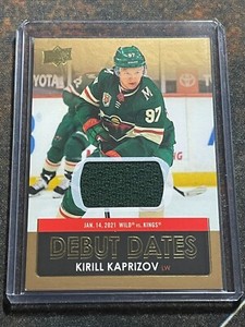2021-22 Upper Deck Kirill Kaprizov Minnesota Wild Debut Dates JERSEY SP! (#DD25)
