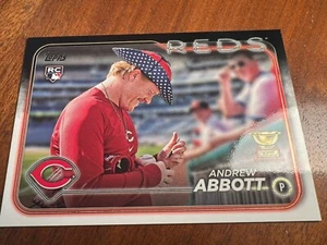 2024 Topps Serie 1 Andrew Abbott RC goldener Spiegel Bildvariation SSP rot HEISS! - Bild 1 von 2