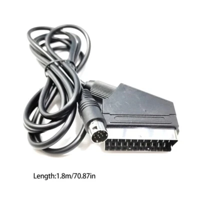 Replacement 1.8M RGB Scart Lead Cable for Sega-Mega Drive 2 -Genesis 9pin - Image 1 of 3