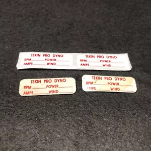 Vintage Tekin Pro Dyno Brushed Motor Stickers ESC Modified Rare Losi RC10T Reedy - Picture 1 of 4