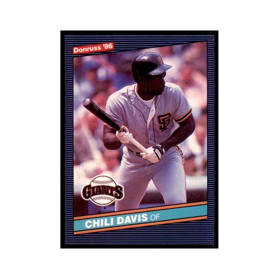 1986 Donruss Chili Davis Giants #65 - Image 1 of 3