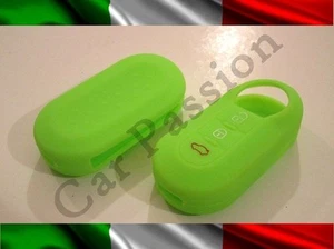 Coquille Clé Cover Lancia Silicone Y Ypsilon Delta Musa Vert Clé Shell - Picture 1 of 1