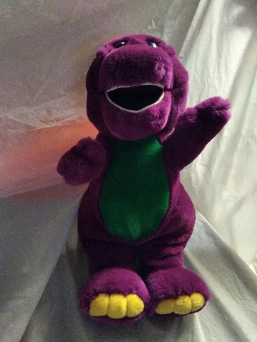 Vintage Barney The Dinosaur 12" Plush 1992 Lyons Group Purple Stuffed Toy Cover