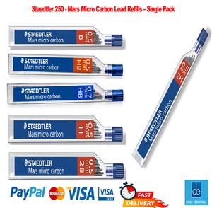 Staedtler Mars Micro Carbon Blei Minen - HB 2B 2H 3H F H B Breite Wahl - Bild 1 von 13