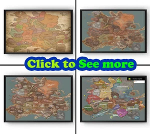 Kenshi  poster map, poster map of a Kenshi ,  Kenshi print map - Picture 1 of 6
