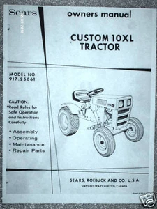 917.25061 Sears Custom 10XL Traktor - Bedienungsanleitung auf CD (USB vorhanden) - Bild 1 von 1