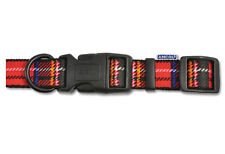 Ancol Red Tartan Adjustable Dog Collars and lead (sold separately)