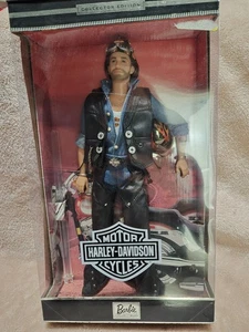 BARBIE COLLECTOR EDITION 1999 HARLEY DAVIDSON KEN DOLL w/HELMET - Picture 1 of 2