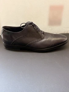 Zapatos de montar Oxford de cuero negro para hombre COLE HAAN talla 10,5 vestido clásico - Imagen 1 de 6