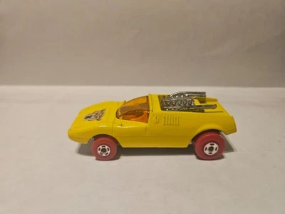 Lesney Matchbox Superfast #1 Rod Mod con ruedas rojas y etiqueta Wildcat Foto 1 de 4