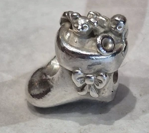 Genuine Pandora .925 Silver Santa's Stocking Charm - 791038 - Picture 1 of 6
