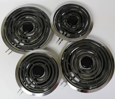 BM1 Range Stove Burner Element w/ Chrome Pans Bowls Set 2 of MP21MA 2 of MP15MA - Image 1 of 4