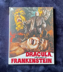 DRACULA PRISONER OF FRANKENSTEIN 1972 SEVERIN BLU & SLIPCOVER JESS FRANCO - Picture 1 of 5