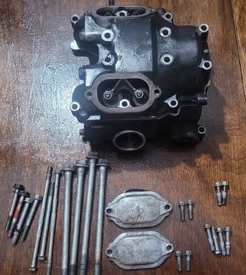 Kawasaki Brute Force 750 2005-2011 OEM cabezal de cilindro trasero con leva y cubierta **LEER** Foto 1 de 4