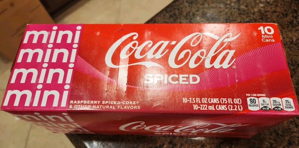 (10 Pack) Coca Cola Raspberry Spiced Coke Soda 7.5 Fl Oz Mini - Image 1 of 1