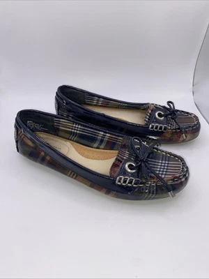 Женские мокасины на плоской подошве Tommy Hilfiger Denise в клетку размер 6 М опрятные мокасины из тартана - Изображение 1 из 4