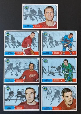 Oakland Seals 1968-69 Topps Team Lot (7 Cards) - Howie Young Bert Marshall - Image 1 of 4