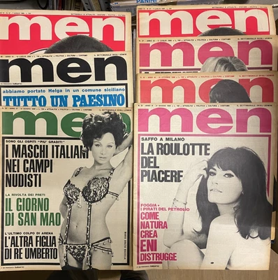 MEN  il settimanale degli uomini - lotto di 6 riviste - anno 1968 - Immagine 1 di 4
