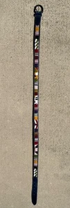 CINTURÓN GUATEMALA MULTICOLOR TEJIDO A MANO TEXTIL ALGODÓN CUERO HEBILLA 42” #001 - Imagen 1 de 7