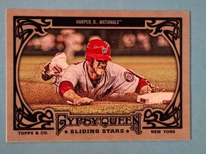 2013 Topps Gypsy Queen Sliding Stars Bryce Harper Washington Nationals #SS-BH ⚾ - Picture 1 of 2