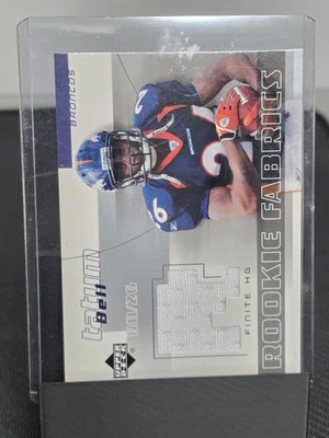 2004 Upper Deck Finite HG Rookie Fabrics Tatum Bell #FFR-TB RC - Image 1 of 2