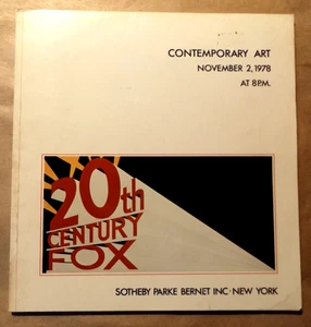 Sotheby's Auktionskatalog zeitgenössische Kunst 2. November 1978 === KOSTENLOSER Versand USA - Bild 1 von 1