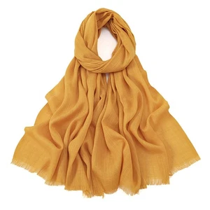 Women Muslim Hijab Head Wrap Scarf Shawl Cotton Headscarf Stoles Scarves - Picture 1 of 33