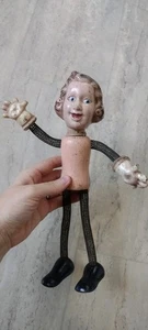 Ideal Flexy Puppe Baby Snooks Bauchtasche Brice Drahtgeflecht Arme & Beine beweglich  - Bild 1 von 11