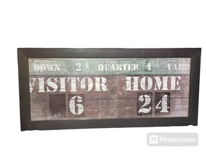 Football Scoreboard Picture 22" × 10" - Picture 1 of 5