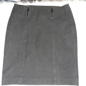 Alfani Women's  Skirt size 8,  grey,  polyester, rayon - Picture 1 of 5