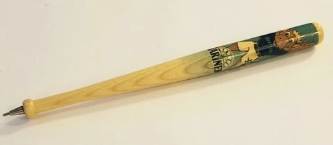 Seattle Mariners Moose Mascot MLB Wood Mini 8" Baseball Bat Pen 25th Anniv 2002 Cover