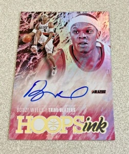 2020-21 Panini Hoops Ink Auto #HI-BWL Bonzi Wells Trail Blazers - Picture 1 of 2