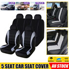 Universal 5 Seat Car Seat Covers Cushion Full Set Auto Split Front Rear Cover