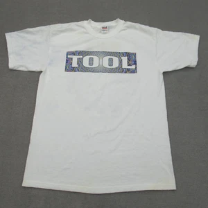 T-shirt vintage Tool uomo grande bianca double face concerto band maglietta 2002 incudine * - Foto 1 di 15