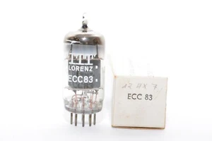 MIL spec Vintage ITT Lorenz ECC83 / ECC 83 / 12AX7 Röhre, Audio Preamp Tube, NOS - Picture 1 of 7