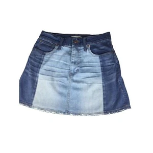 Falda vaquera Madewell talla 27 piezas McCarren dobladillo crudo bloques de color G5928 - Imagen 1 de 10