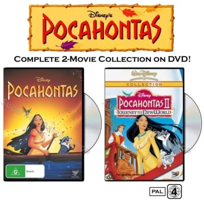 Pocahontas / Pocahontas 2 - Journey To A New World (DVD, 2-Disc) PAL Region 4 - Image 1 of 4