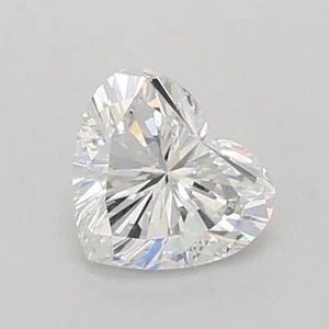 LAB GROWN 0.57 Cts HEART SHAPE E Color VS1 Clarity IGI CERTIFIED CVD Diamond - Picture 1 of 12