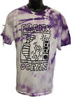 Frank Ocean T Shirt L Keith Haring Style Purple Tie Dye 2016 Street Graffiti Art